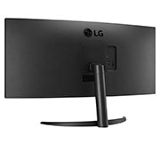 LG Monitor curbat UltraWide QHD de 34'', vedere din perspectivă spate, 34WR50QK-B, thumbnail 7
