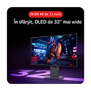 LG Monitor pentru gaming 32'' UltraGear™ Dual-Mode OLED | 4K UHD, 0.03ms (GtG), DisplayHDR True Black 400, life-style1_view, 32GS95UV-B, thumbnail 14