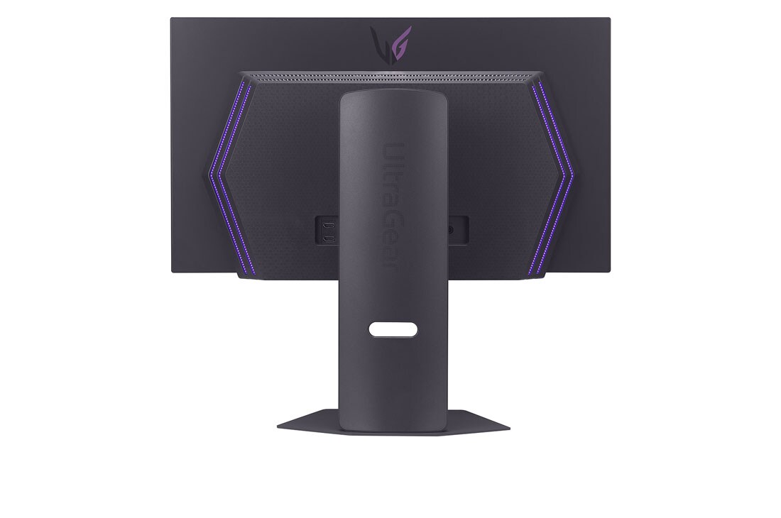 LG Monitor pentru gaming LG UltraGear™ 27-inch OLED 480Hz QHD | 0.03ms (GtG), DP 2.1, DisplayHDR True Black 400 , vedere posterioară cu lumini aprinse, 27GX790A-B, thumbnail 5