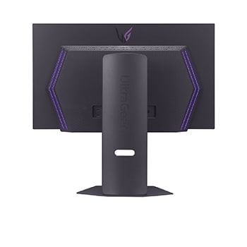 LG Monitor pentru gaming LG UltraGear™ 27-inch OLED 480Hz QHD | 0.03ms (GtG), DP 2.1, DisplayHDR True Black 400 , vedere posterioară cu lumini aprinse, 27GX790A-B, thumbnail 5