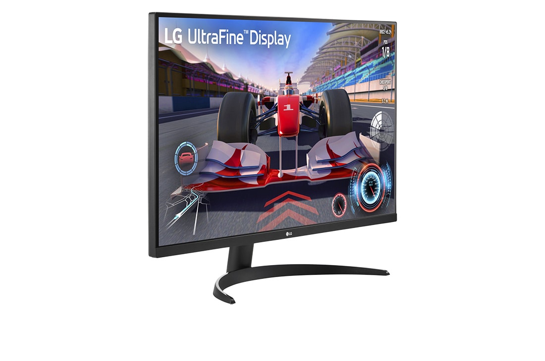 LG Monitor 31,5'' UltraFine 4K HDR, perspective view, 32UR500K-B, thumbnail 3