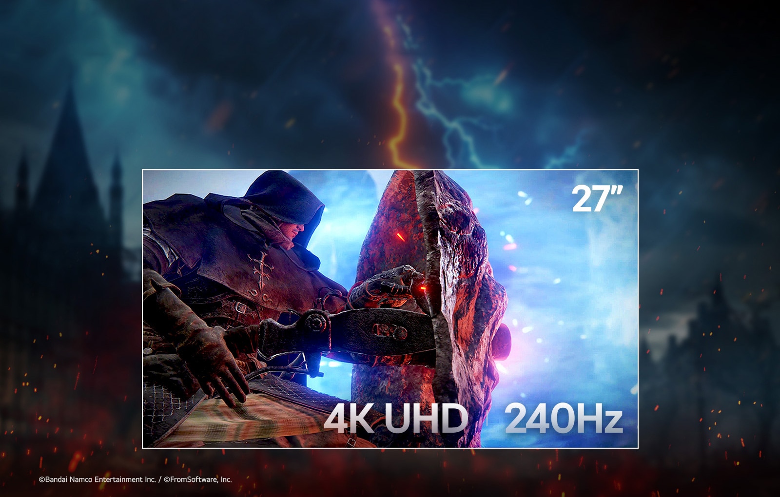 Monitorul pentru gaming de 27 de inci cu rezoluție 4K și rată de reîmprospătare de 240Hz.
