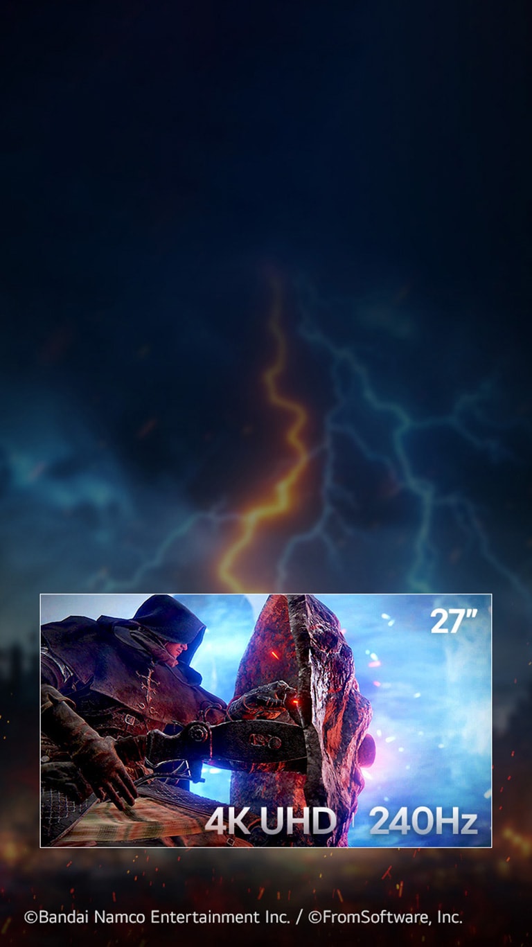 Monitorul pentru gaming de 27 de inci cu rezoluție 4K și rată de reîmprospătare de 240Hz.