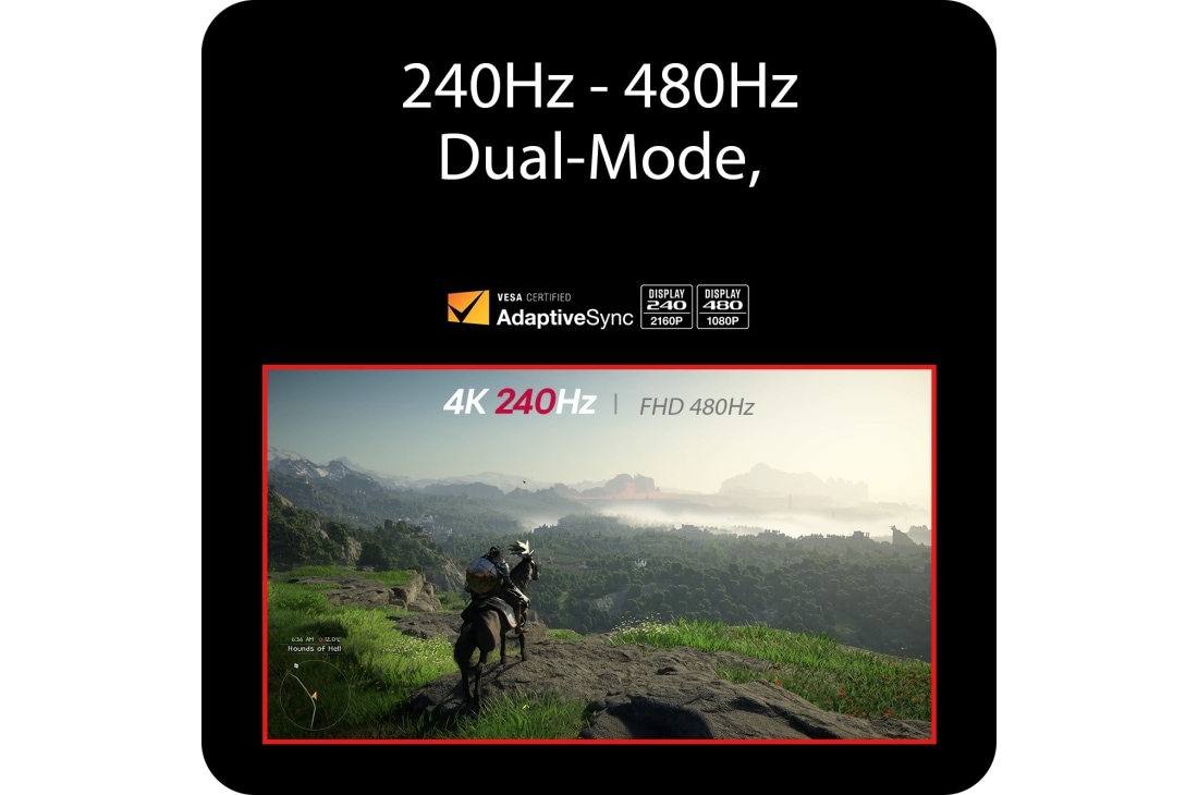 LG Monitor pentru gaming LG UltraGear™ 27 inci, 240Hz UHD 4K Nano IPS Black | 1ms (GtG), DP 2.1, DisplayHDR 600, 27G850A-B, thumbnail 14