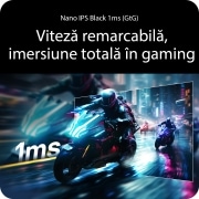 LG Monitor pentru gaming LG UltraGear™ 27 inci, 240Hz UHD 4K Nano IPS Black | 1ms (GtG), DP 2.1, DisplayHDR 600, 27G850A-B, thumbnail 13