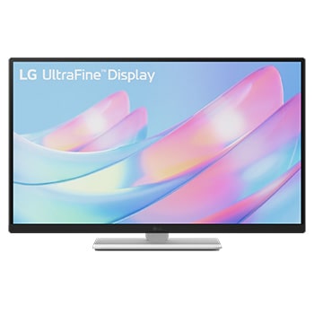 LG Monitor de 27'' 4K UHD UltraFine™ IPS, front view with low height, 27US550-W, thumbnail 8