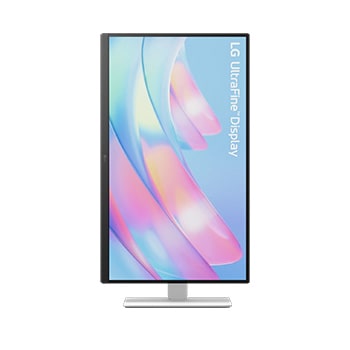 LG Monitor de 27'' 4K UHD UltraFine™ IPS, front view with pivot, 27US550-W, thumbnail 9