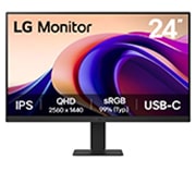 LG Monitor QHD IPS de 23,8” cu USB-C, front view, 24U631A-B, thumbnail 1