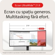LG Monitor curbat UltraWide QHD de 34'' cu USB Type-C™, Ecran cu spatiu generos.Multitasking fara efort., 34WR55QK-B, thumbnail 10