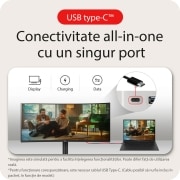 LG Monitor curbat UltraWide QHD de 34'' cu USB Type-C™, Conectivitate all-in -one cu un singur port, 34WR55QK-B, thumbnail 15