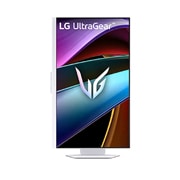 LG Monitor pentru gaming,  LG UltraGear™ de 32 inci, 144Hz , UHD 4K AI Smart | 1ms (GtG), webOS, pivot front view, 32G810SA-W, thumbnail 8
