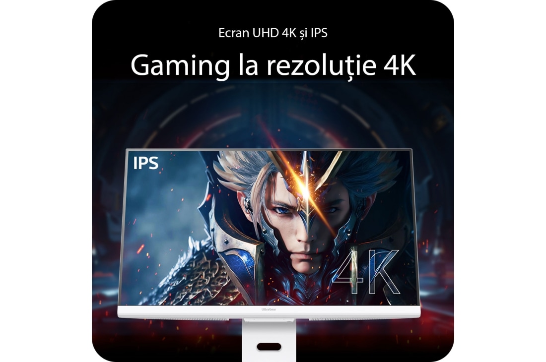 LG Monitor pentru gaming,  LG UltraGear™ de 32 inci, 144Hz , UHD 4K AI Smart | 1ms (GtG), webOS, +30 degree swivel monitor top view, 32G810SA-W, thumbnail 6