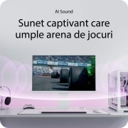 LG Monitor pentru gaming,  LG UltraGear™ de 32 inci, 144Hz , UHD 4K AI Smart | 1ms (GtG), webOS, Sunet captivant care umple arena de jocuri, 32G810SA-W, thumbnail 16
