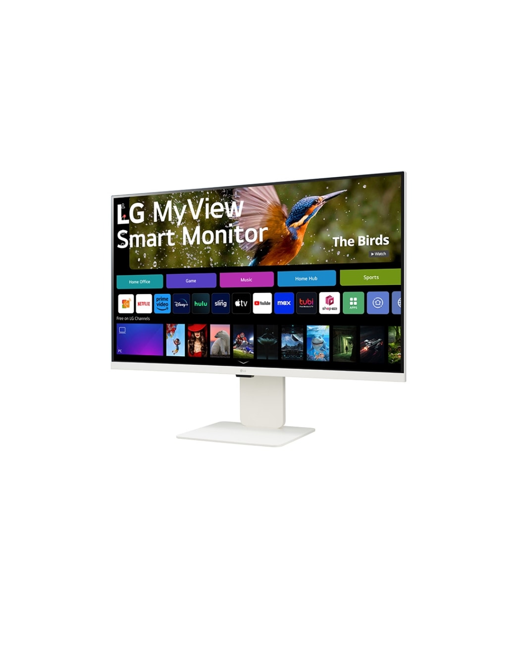 LG 32” 4K UHD IPS Smart Monitor with webOS and built-in FHD webcam LG 32” 4K UHD IPS Smart Monitor with webOS and built-in FHD webcam