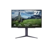 LG Monitor pentru gaming UltraGear™ QHD Nano IPS 180Hz de 27”, O/C 200Hz) | 1ms (GtG), DisplayHDR™ 400, vedere frontală, 27GS85Q-B, thumbnail 1