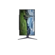 LG Monitor pentru gaming UltraGear™ QHD Nano IPS 180Hz de 27”, O/C 200Hz) | 1ms (GtG), DisplayHDR™ 400, vedere frontală, cu afișajul pivotând la 90 de grade într-o vedere portret, 27GS85Q-B, thumbnail 9