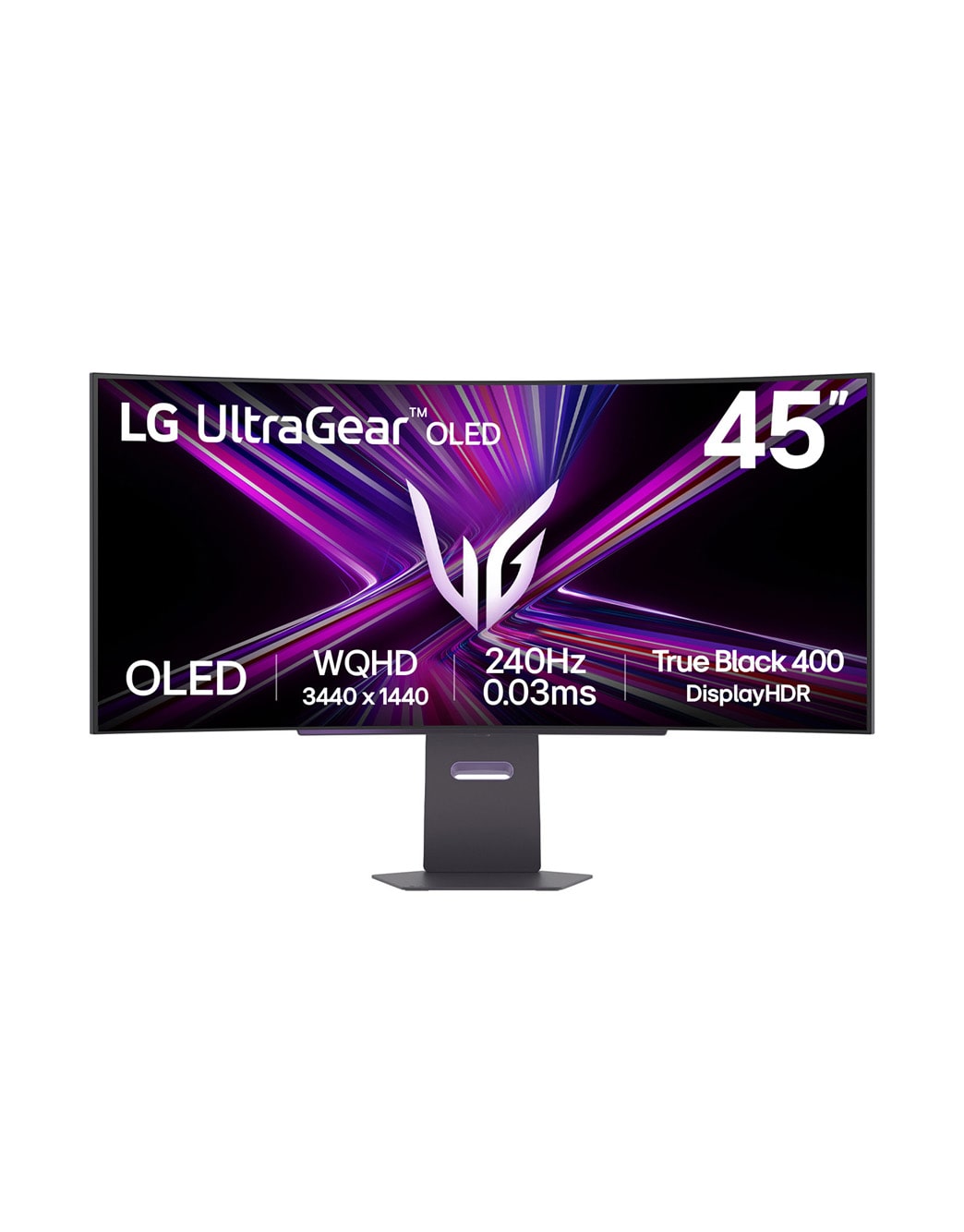 Monitor pentru gaming curbat LG UltraGear™ OLED de 45” WQHD, 240Hz