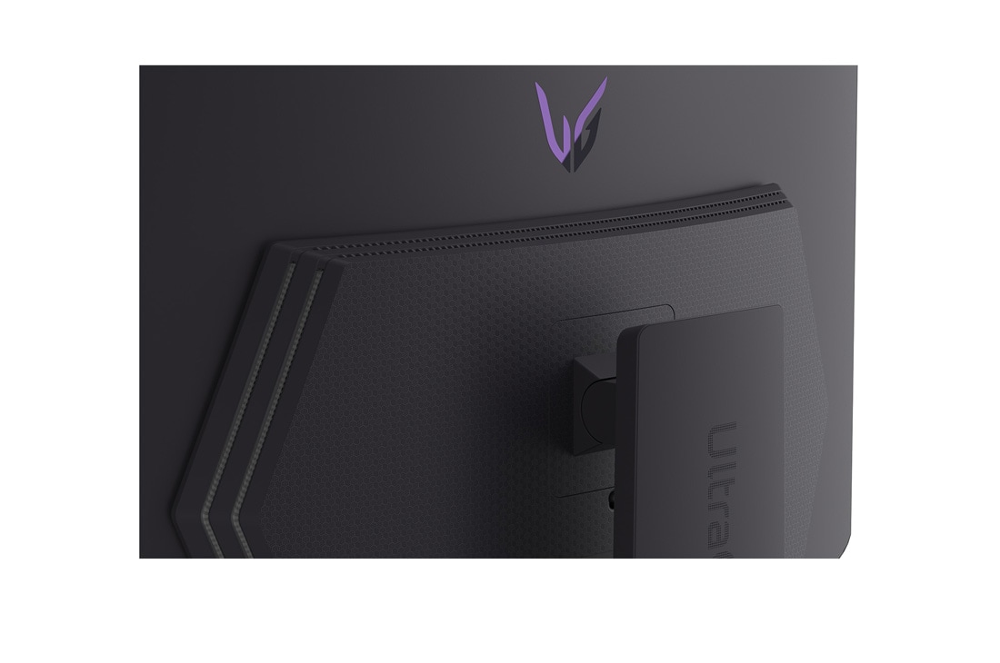 LG Monitor pentru gaming curbat LG UltraGear™ OLED de 45” WQHD, 240Hz | 0.03ms (GtG), DisplayHDR True Black 400, USB-C (PD 65W) & HDMI 2.1, vedere prim-plan a suportului L, 45GX900A-B, thumbnail 17