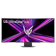 LG Monitor pentru gaming curbat LG UltraGear™ OLED de 45” WQHD, 240Hz | 0.03ms (GtG), DisplayHDR True Black 400, USB-C (PD 65W) & HDMI 2.1, vedere laterală la +15 grade, 45GX900A-B, thumbnail 3