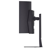 LG Monitor pentru gaming curbat LG UltraGear™ OLED de 45” WQHD, 240Hz | 0.03ms (GtG), DisplayHDR True Black 400, USB-C (PD 65W) & HDMI 2.1, vedere laterală, 45GX900A-B, thumbnail 4