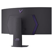 LG Monitor pentru gaming curbat LG UltraGear™ OLED de 45” WQHD, 240Hz | 0.03ms (GtG), DisplayHDR True Black 400, USB-C (PD 65W) & HDMI 2.1, vedere frontală a monitorului cu suportul jos, 45GX900A-B, thumbnail 16