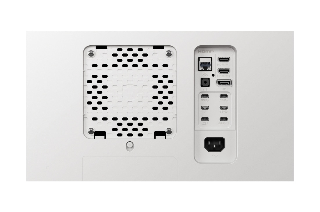 LG Monitor UltraFine™ 40'' Nano IPS Black 5K2K cu Thunderbolt™ 5, Vedere din spate cu suportul neasamblat, 40U990A-W, thumbnail 10