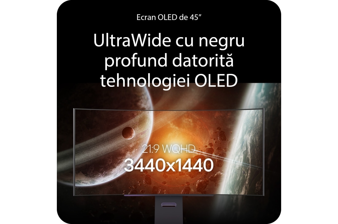 LG Monitor de gaming OLED LG UltraGear™ de 45'', curbură 800R, rezoluție 5K2K, rată de refresh de 165Hz, 45GX950A-B, thumbnail 9