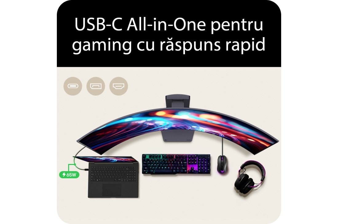 LG Monitor de gaming OLED LG UltraGear™ de 45'', curbură 800R, rezoluție 5K2K, rată de refresh de 165Hz, 45GX950A-B, thumbnail 16