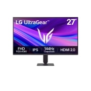 LG Monitor de gaming UltraGear™ FHD IPS de 27'' | Overclock la 144Hz, compatibil NVIDIA G-SYNC®, sRGB 99% , vedere frontală, 27G411A-B, thumbnail 1
