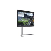 LG Monitor IPS 27” UHD 4K cu rată de contrast 2000:1, vedere din perspectivă, 27UQ850V-W, thumbnail 4