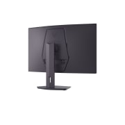 LG Monitor de gaming curbat LG UltraGear™ 32 inch QHD, 180Hz, 1ms GtG, side view of a tilted monitor, 32G600A-B, thumbnail 6