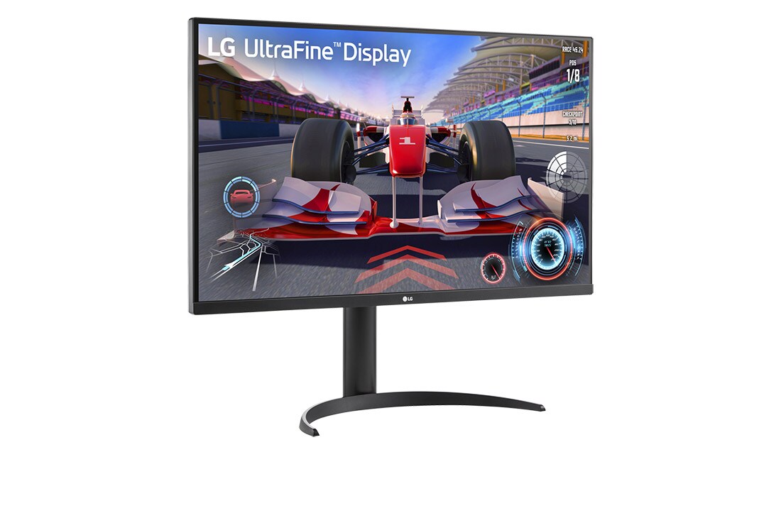 LG Monitor LG UltraFine de 32'', afișaj 4K, HDR10, Black Stabiliser, difuzoare stereo, Vedere laterală la +15 grade, 32UR550K-B, thumbnail 2