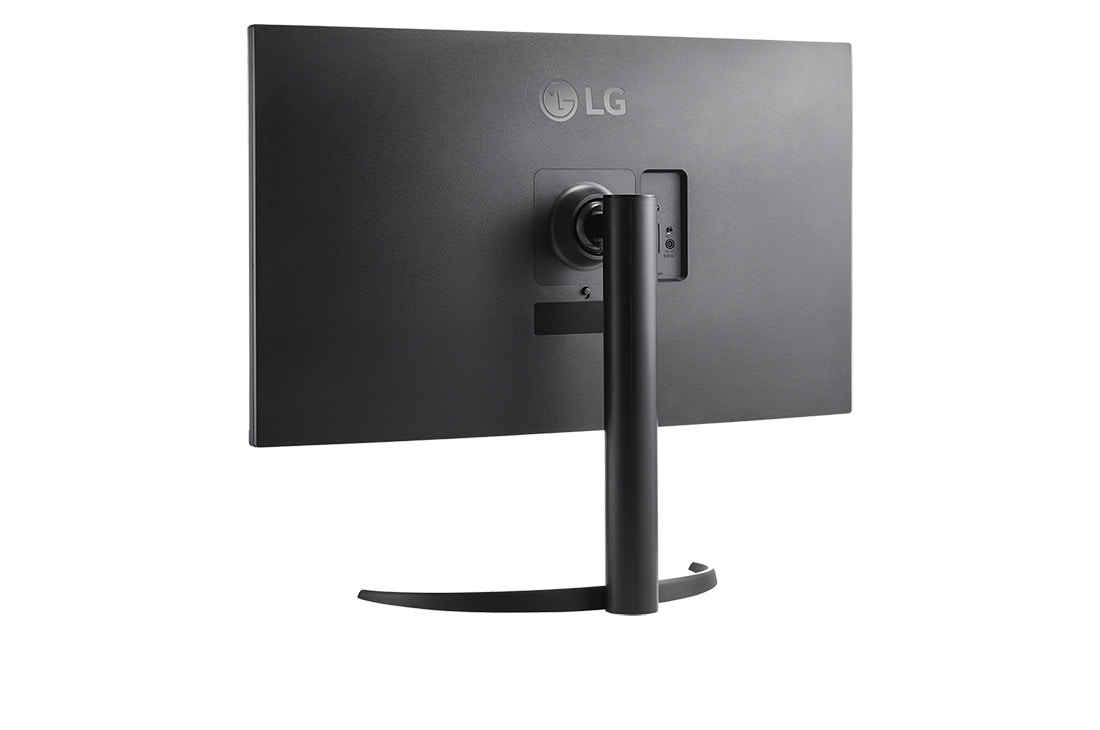 LG Monitor LG UltraFine de 32'', afișaj 4K, HDR10, Black Stabiliser, difuzoare stereo, Vedere din spate în perspectivă, 32UR550K-B, thumbnail 5