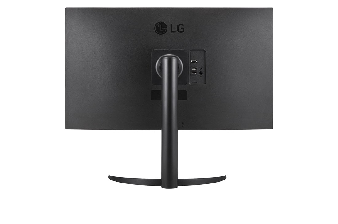 LG Monitor LG UltraFine de 32'', afișaj 4K, HDR10, Black Stabiliser, difuzoare stereo, Vedere din spate, 32UR550K-B, thumbnail 6