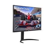LG Monitor LG UltraFine de 32'', afișaj 4K, HDR10, Black Stabiliser, difuzoare stereo, Vedere în perspectivă, 32UR550K-B, thumbnail 3