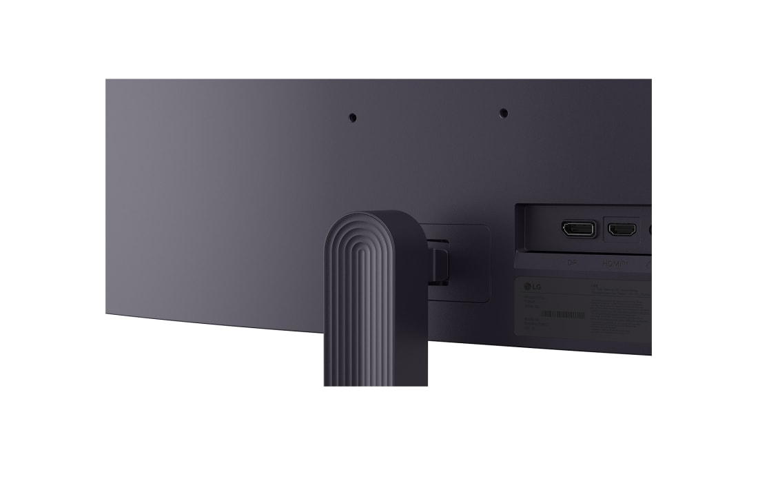 LG Monitor de gaming LG UltraGear™ G4 de 27”, Full HD IPS, 144 Hz, cu reglare pe înălțime și înclinare, 'Vedere din spate a monitorului arătând zona de atașare a suportului și porturile din spate, 27G414B-B, thumbnail 13