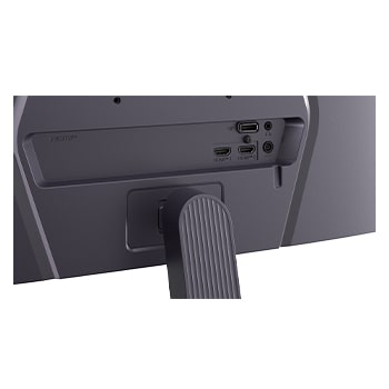 LG Monitor pentru gaming FHD 200Hz UltraGear™ G5 de 27'', Vedere din spate a monitorului arătând zona de atașare a suportului și porturile din spate, 27G523B-B, thumbnail 14