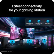 LG UltraGear evo GX9 de 39 inchi, primul monitor pentru gaming OLED de 39'' 5K2K din lume, Monitorul pentru gaming OLED curbat LG UltraGear 39GX950B conectat la o consolă, un laptop și un computer desktop, subliniind conectivitatea avansată cu DisplayPort 2.1, USB Type-C și HDMI 2.1., 39GX950B-B, thumbnail 15