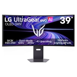 Vedere frontală a monitorului pentru gaming UltraGear evo GX9 de 39 inch, primul monitor pentru gaming 5K2K 330Hz din lume (39GX950B)2
