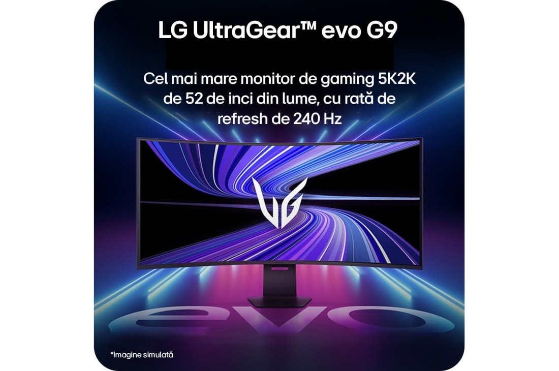 LG Monitor Gaming Curbat 52'' 5K2K WUHD, 240Hz, 1ms, VESA DisplayHDR 600, Curbură 1000R, DP 2.1 & USB-C 90W, 52G930B-B, thumbnail 5