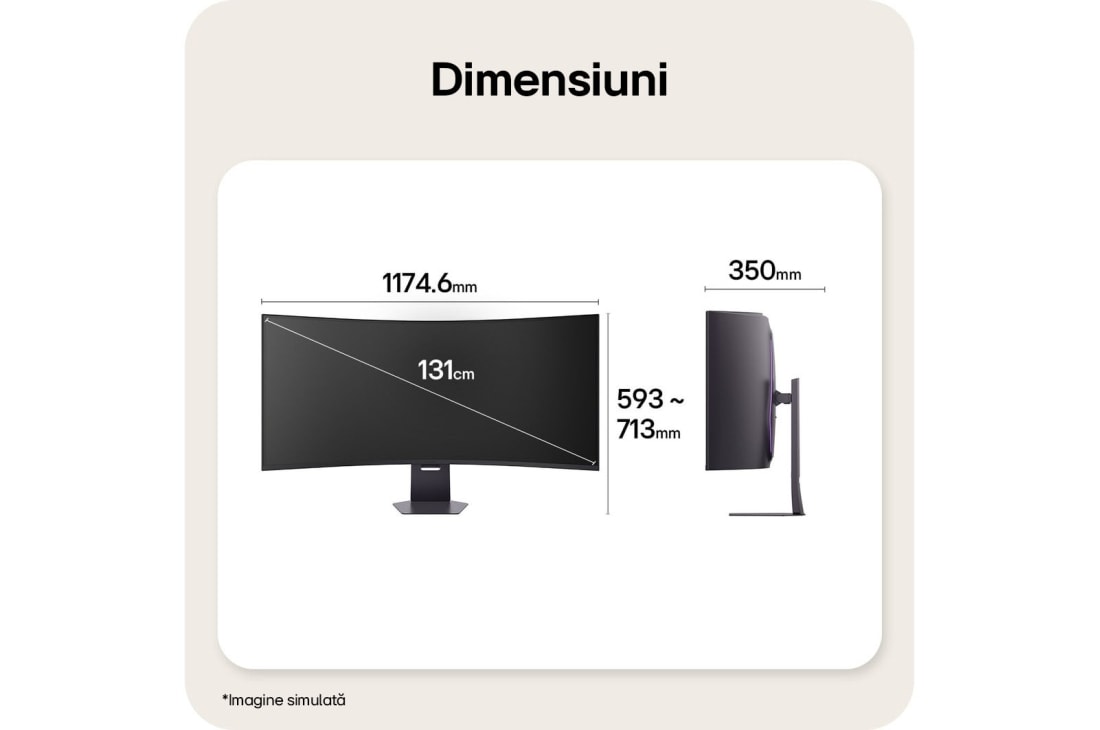 LG Monitor Gaming Curbat 52'' 5K2K WUHD, 240Hz, 1ms, VESA DisplayHDR 600, Curbură 1000R, DP 2.1 & USB-C 90W, 52G930B-B, thumbnail 12