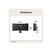 LG Monitor Gaming Curbat 52'' 5K2K WUHD, 240Hz, 1ms, VESA DisplayHDR 600, Curbură 1000R, DP 2.1 & USB-C 90W, 52G930B-B, thumbnail 12