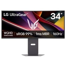 Monitor de gaming curbat LG UltraGear™ de 34", WQHD, cu rată de refresh de 160 Hz