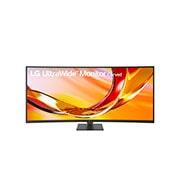 LG Monitor curbat LG UltraWide™ WQHD de 34”, 144 Hz, HDR10, cu AMD FreeSync™ Premium, Vedere frontală din unghi a monitorului ultrawide (stânga), 34U620B-B, thumbnail 2