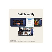 LG Monitor curbat LG UltraWide™ WQHD de 34”, 144 Hz, HDR10, cu AMD FreeSync™ Premium, Vedere de sus în jos a suportului monitorului, 34U620B-B, thumbnail 8