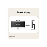 LG Monitor curbat LG UltraWide™ WQHD de 34”, 144 Hz, HDR10, cu AMD FreeSync™ Premium, Vedere în prim-plan din spate a porturilor și a monturii suportului, 34U620B-B, thumbnail 14