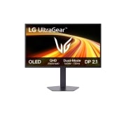 LG Monitor de gaming OLED QHD de 27 inch LG UltraGear a 4-a generație | 27GX790B cu mod dual (720Hz la HD, 540Hz la QHD), 0,02ms (GtG), DP2.1, VESA DisplayHDR™ True Black 500, vedere frontală, 27GX790B-B, thumbnail 1