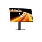 LG Monitor de gaming OLED QHD de 27 inch LG UltraGear a 4-a generație | 27GX790B cu mod dual (720Hz la HD, 540Hz la QHD), 0,02ms (GtG), DP2.1, VESA DisplayHDR™ True Black 500, vedere posterioară cu lumini aprinse, 27GX790B-B, thumbnail 5