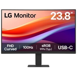 Monitor curbat de 23,8 inch FHD 100Hz HDR10 cu USB Type-C și alimentare PD de 15W.