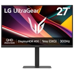 Monitor de gaming QHD LG UltraGear™ G6 de 27 inch, rată de refresh 300Hz, 1ms (GtG), HDR 400, G-SYNC2